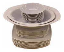 Comprar Platos Melamina Set 38 Piezas Cuadrado Platos Ensal