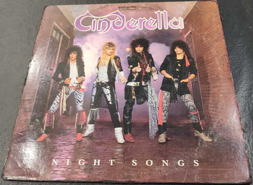 Cinderella Night Songs Lp Usa 1ra Edic Whitesnake Ratt Ac Dc