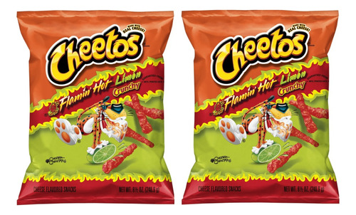 Cheetos Flamin' Hot  Crunchy 240g 2 Bolsas Importado Envio