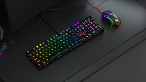 Kit de teclado y mouse gamer Redragon K551RGB-BA