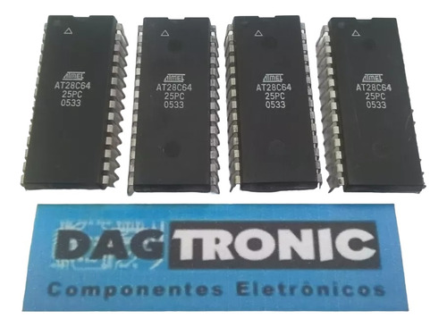 2x Circuito Integrado 28c64 Atmel At28c64-25pc Dip28