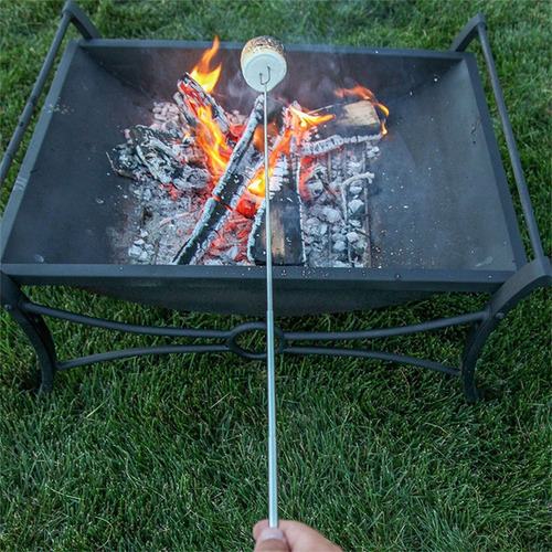 Barbacoa De Acero Inoxidable Para Asar Malvavisco, Palos Ext