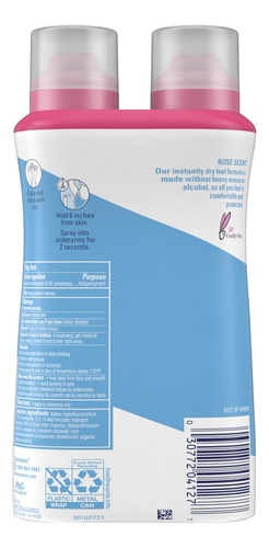 Desodorante Antitranspirante Secret Dry Spray Wild Rose 120