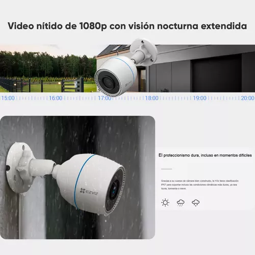 Cámara IP para Exterior Inteligente Ezviz CS-H3C HD WiFi