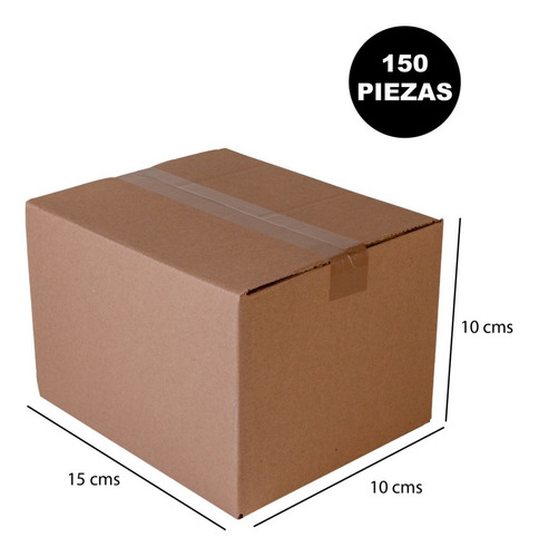 150 Cajas De Carton Corrugado P/empaque 15x10x10cms Mp4060
