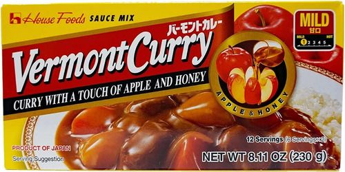 House Foods Vermont Curry Suave 230 Gr. Japones