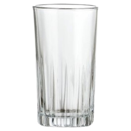 12 Vasos Highball 390ml 13.2oz Kristalino Color Vidrio