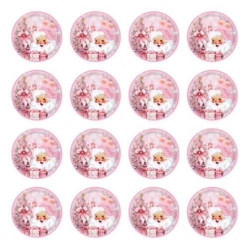 . 16 Platos Para Fiesta Navidad, Accesorio 7 Pulgadas