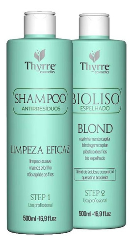 Kit Bioliso Blond 500ml Thyrre Cosméticos