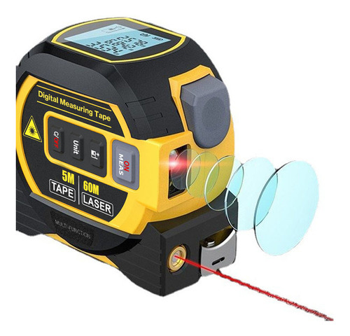 Telémetros, Cinta Métrica, Topografía, Equipo De 5 M, 3 En 1