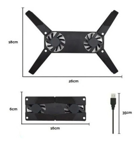 Cooler Ventilador Externo Portatil Para Mater Notebbok Frio