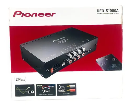 Processador De Audio Pioneer Deq-s1000a 23w 4 Ohms | Frete Processador De Audio Pioneer Deq-s1000a 23w 4 Ohms | Frete