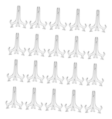 40 Caballetes Transparentes Con Soporte De Letrero