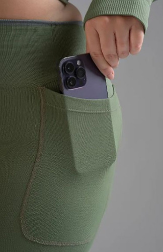 Calza Recta Shakti Con Bolsillo Yoga Mora 2036