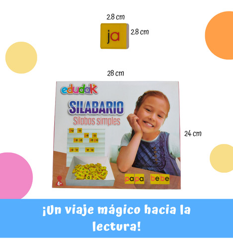 Juego De Mesa Sílabas Simples Material Didáctico