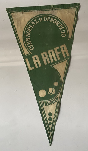 Antiguo Banderín C Syd La Rafa Uruguay, Tela Bu5