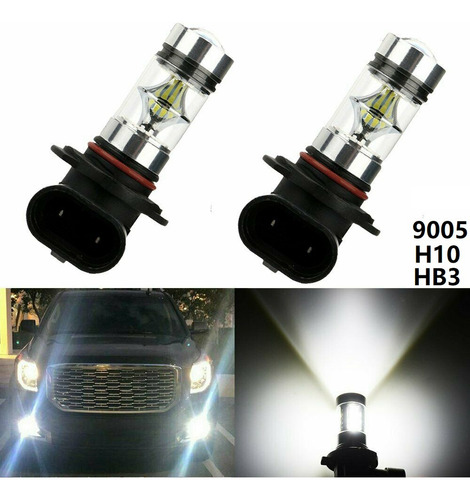 2 Led Antiniebla Led Superblancos H10 9045 9145 9140 De 6000