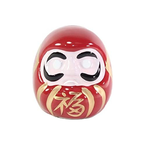 Miniatura De Muñeca Daruma De Porcela, 2 Pulgadas De A...