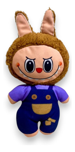 Peluche Labubu Con Jardinero Monstruo Muñeca 35cm Labubu Jardinero