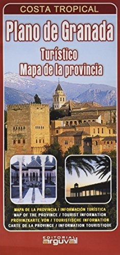 Plano De Granada. Turístico. Mapa De La Provincia