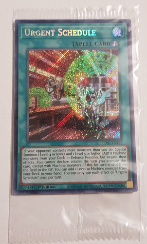 Yugi-oh Urgent Shedule Secret Rare