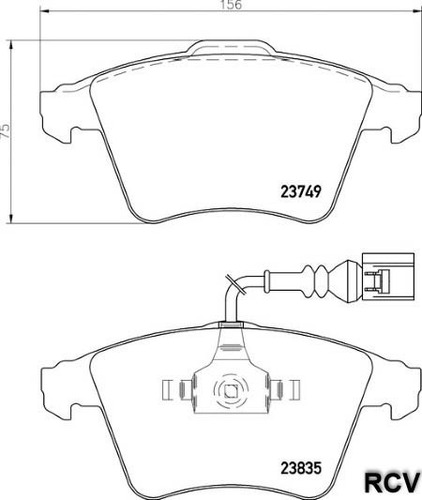 Balatas Disco  Delantera Para Volkswagen Eurovan   2006