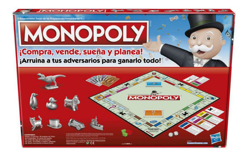 Z Jogo De Tabuleiro Clássico Monopoly Da Hasbro Gaming