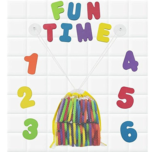 Haga Clic En N  Bath Foam Letters - Numeros Con Mesh B