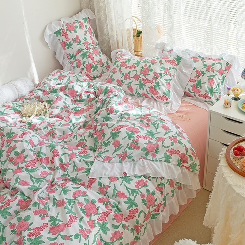 Juego Sabanas Ropa De Cama+funda De Plumon 1.5plazas Hsjjhb9