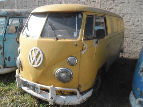 Kombi Furgao Vw Van Corujinha 1970 Funcionando Lisa De Lata