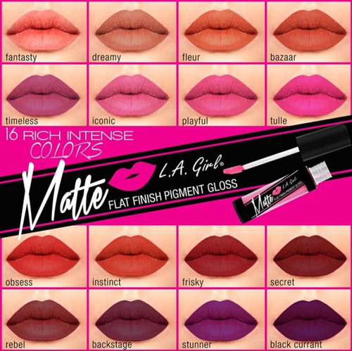 Labial Lipstick Matte La Girl Original (oferta De Semana)