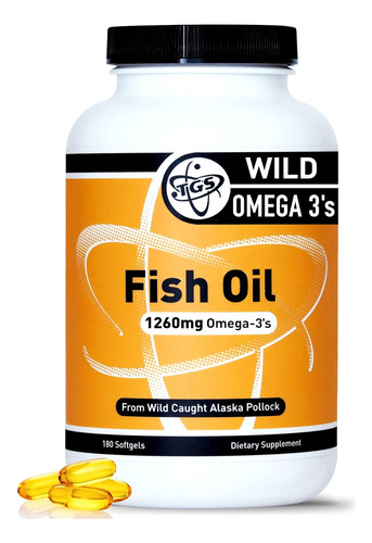 Aceite De Pescado Omega 3 Abadejo Alaska 1260 Mg Ácidos Gras
