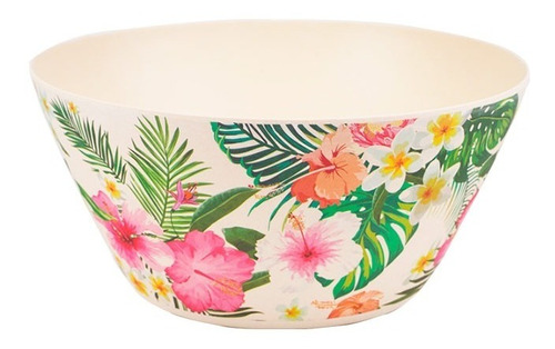 Bowl Fibra Bambu 15 Cm Biodegradable Diseño Flores Mulmer