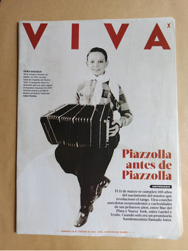 Revista Viva Clarín Astor Piazzolla - Tango