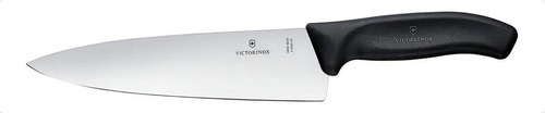 Cuchillo Para Trinchar Swiss Classic Negro, 20cm. Victorinox Color Negro