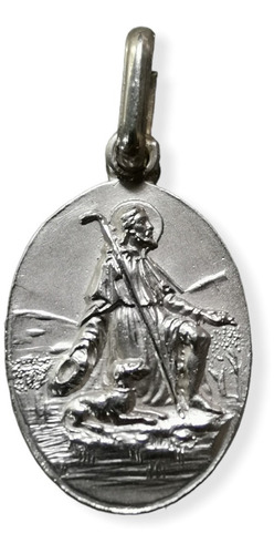 Medalla Plata 925 San Isidro Labrador #1249 (medallas Nava) 
