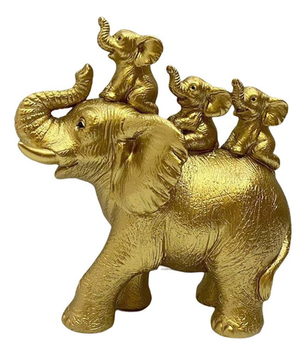 Figuritas De Resina Sala De Estar Navidad 3 Elefantes Bebés