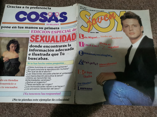 Revista Soy Joven Número Uno Luis Miguel Thalía