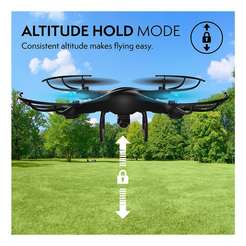 Force1 U45 W Azul Jay Wifi Fpv Drone Con Cámara W/hd, Mantie