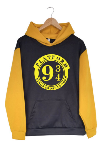 Buzo Hoodie Bicolor  Platform 9 3/4 Harry Potter