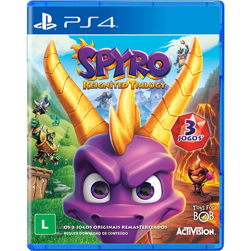 Spyro Reignited Trilogy - Ps4 - Mídia Física - Novo