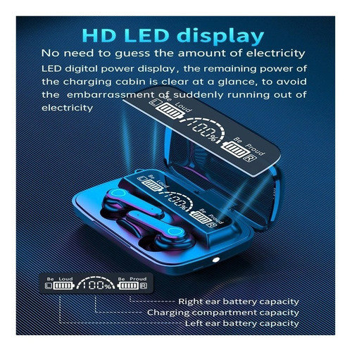 Imagen 7 de 8 de Audífonos Inalambricos Bluetooth 5.1 Power Bank + Linterna