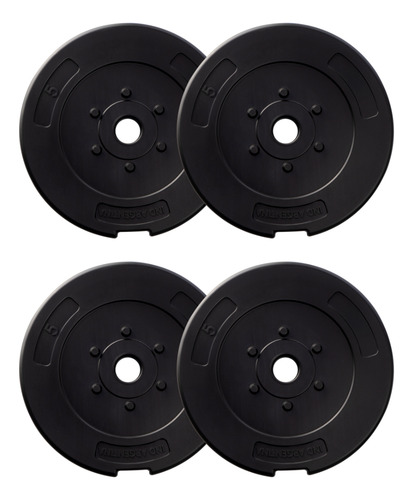 Discos 5 Kg X 4 Unidades Pesa Gym Encastrable Body Local Pvc