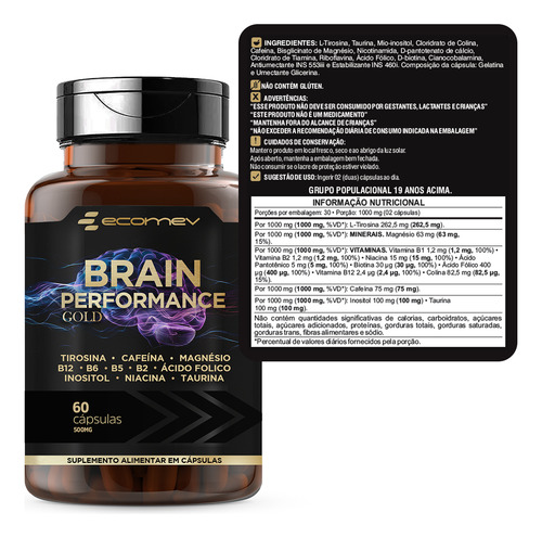 Kit Vitamina Infantil B1 B12 Magnesio Selenio Zinco + Brain Performance Magnesio Cafeina Taurina Inositol Sabor Morango