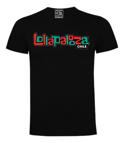 Polera Estampada En Dtf - Lollapalooza - Festival - 291