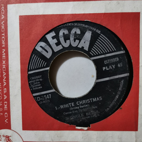 Disco 45 Rpm: Bing Crosby- White Christmas