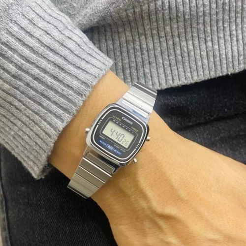 Reloj Casio Mujer La-670wa Vintage Retro Plateado
