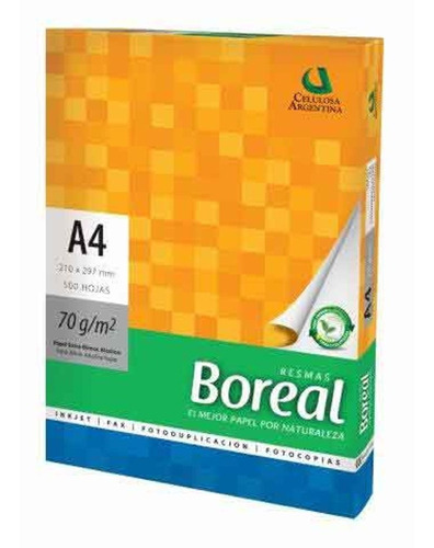 Imagen 1 de 5 de Resma A4 Boreal De 70 Grs Papel Obra 500 Hojas