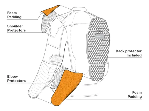 Chaqueta De Motocicleta De Cuero Para Hombre Negra S