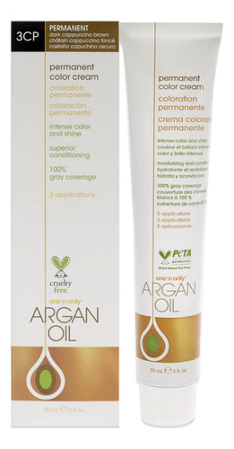 Crema De Color Permanente Con Aceite De Argán One-n-only, Cá